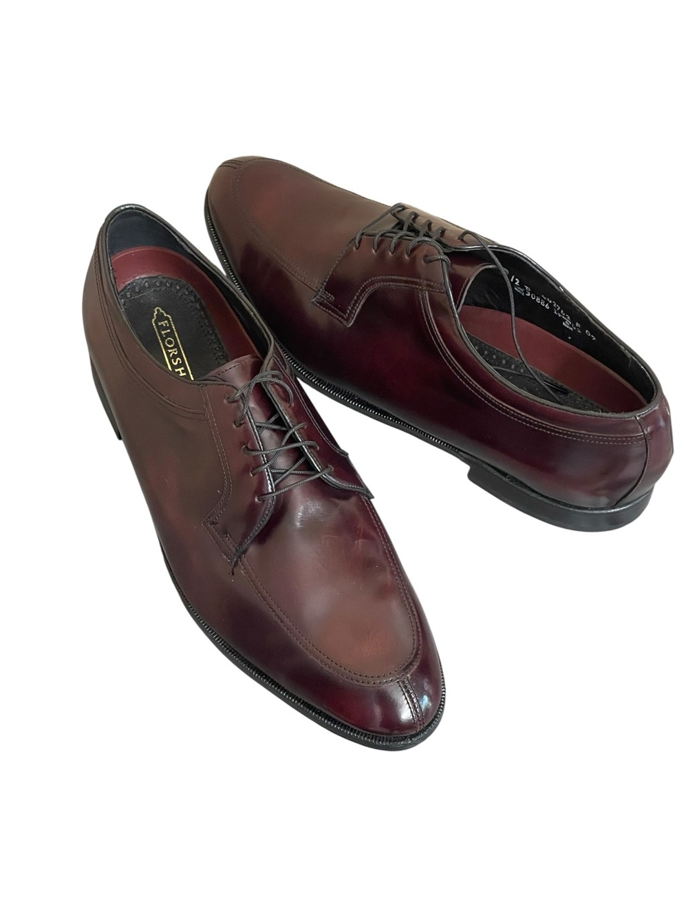 Florsheim Men's Richfield Oxford burgundy lace up shoes size 12D